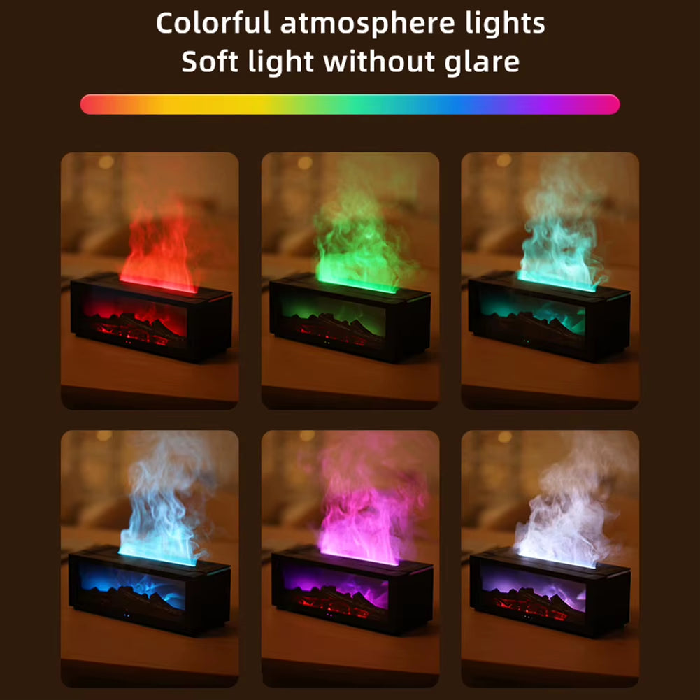 Bedroom Lasting Fragrance Machine Remote Control Aroma Air Humidifier Flame Essential Oil Diffuser Desktop Aromatherapy Diffuser