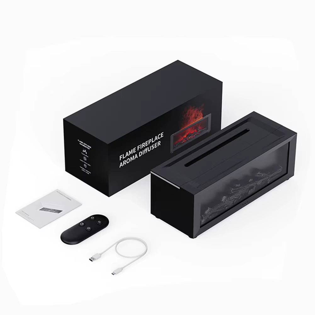 Bedroom Lasting Fragrance Machine Remote Control Aroma Air Humidifier Flame Essential Oil Diffuser Desktop Aromatherapy Diffuser