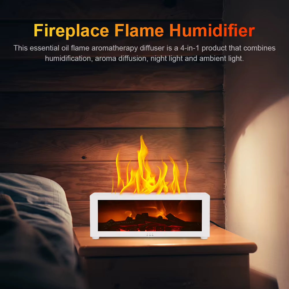 Bedroom Lasting Fragrance Machine Remote Control Aroma Air Humidifier Flame Essential Oil Diffuser Desktop Aromatherapy Diffuser